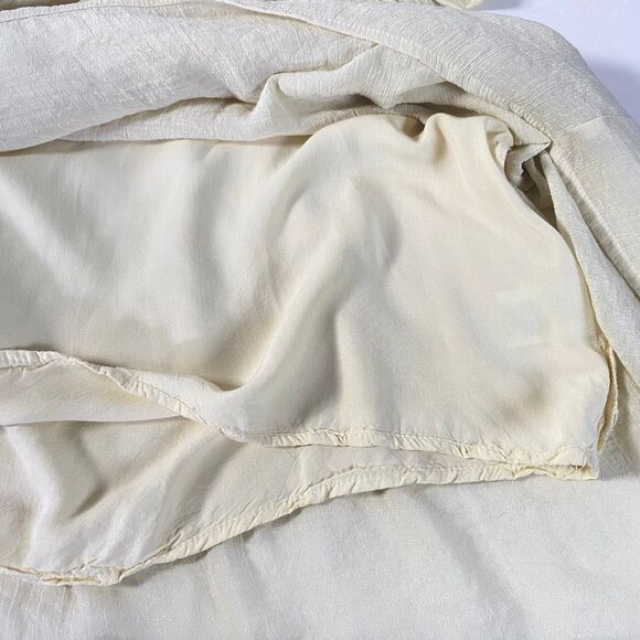 Umgee Boho Floral Embroidered Mini Dress Size M Cream Multi Bell Sleeve NWOT - Picture 8 of 15